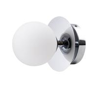 Globen Lighting Lámpara de pared/plafón Art Deco IP44 Cromo-blanco