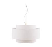 Globen Lighting Lámpara de techo Noah Ø70 cm Bouclé blanco
