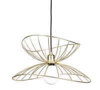 Globen Lighting Lámpara de techo Ray Ø 45 cm latón cepillado