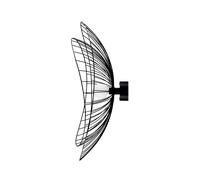 Globen Lighting - Ray 85 Aplique de Pared/Lámpara de Techo Negro
