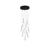 Globen Lighting Lámpara colgante Skyfall Transparente-negro