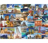 Globetrotter - Mundo 1000 Piezas Puzle Rompecabezas By Eurographics 680mm x