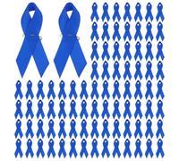 GLOBLELAND 100 unidades de cintas de satén Pines de Solapa Cintas con imperdibles para educar sobre el cáncer broches inspiradores para recaudación de fondos decoración de color sin cáncer, 78x32.5mm