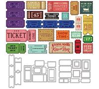 GLOBLELAND 3 juego de 20 troqueles de Corte para Marco de Sellos Postales para Manualidades, Álbumes de Recortes, Marcos de Bordes, Troqueles, Plantillas En