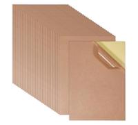 GLOBLELAND 50 hojas A4 Burlywood Kraft pegatinas imprimibles papel de carta autoadhesivo hoja completa etiquetas de papel para impresora de inyección de tinta DIY álbum de fotos diario álbum de