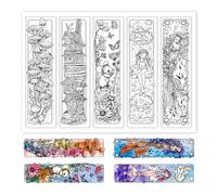 GLOBLELAND Sellos Transparentes de Silicona Sirena y Setas Sellos de Marcapáginas de Cuentos para Manualidades Scrapbooking y Álbum