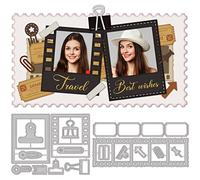 GLOBLELAND Troqueles de tema retro clásico para láminas de marcos de fotos para marcos, grapas, plantillas de metal para la creación de tarjetas, manualidades, álbumes de fotos