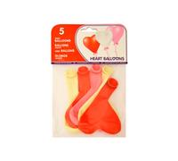 Globo 100% Latex Biodegradable Con Forma Corazon Bolsa De 5 Unidades