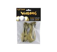 Globo 100% Latex Biodegradable Oro Blister De 6 Unidades