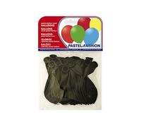 Globo 100% Latex Biodegradable Pastel Negro Bolsa De 20 Unidades