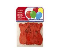 Globo 100% Latex Biodegradable Pastel Rojo Bolsa De 20 Unidades