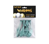 Globo 100% Latex Biodegradable Verde Esmeralda Blister De 6 Unidades