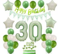 Globo 30 Años Cumpleaños Verde Salvia, Decoración 30 Años Cumpleaños Verde, Globos Verde Hombre Decoración 30 Años Cumpleaños, Decoración Cumpleaños 30 Años Mujer Verde Salvia, Globos 30 años
