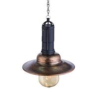 Globo 33255 - Lámpara LED solar para techo o terraza, estilo rústico, para exteriores