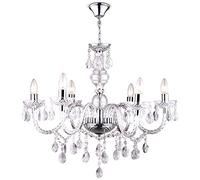 Globo 63116-6 - Lámparas de araña, 6 bombillas x E14, 230 V, 40 W, clase energética A++, diseño elegante