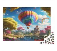 Globo aerostático Puzzle 1000 Piezas, para Adultos, Imposable, Juego De Habilidad para Toda La Familia, para Adultos, 1000pcs (75x50cm)