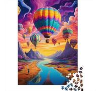 Globo Aerostático Puzzle de 1000 Piezas Papel para Adultos Paisaje Cielo Fantástico Relajación Atención Juego Familiar Decoración Regalo 52x38cm/1000pcs