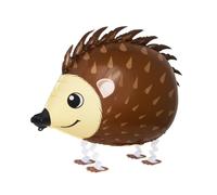 Globo Airwalker Erizo de 51 x 33 cm, flotando sobre las patas, ideal para cumpleaños infantiles, decoración y fiesta, rellenable con aire y helio, divertido globo de erizo móvil