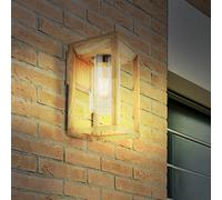 Globo Aplique de exterior Candela en look de madera True