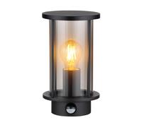 Globo Aplique de exterior Gracey, con sensor, negra, IP54, E27