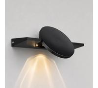 Globo Aplique de pared LED Jasper, altura 28 cm, negro mate, metal