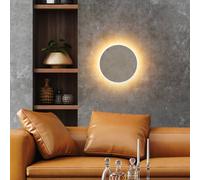 Globo Aplique de pared LED Jillian, blanco mate, Ø 30 cm, piedra EC:EPREL:2576946