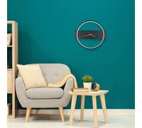 Globo Aplique LED Sussy con reloj, negro, anchura 32 cm True