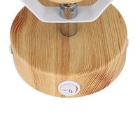 Globo Aplique Wiho de metal, blanco/look madera, 1 luz True