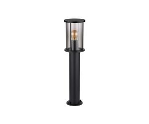 Globo Bolardo luminoso Gracey, altura 60 cm, negra, acero inoxidable, IP54