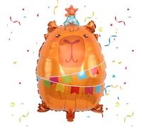 Globo Capybara,XXL globo de capybara,capybaraGlobos Cumpleaños,Decoracion Globo capybara,Capybara Decoración De cumpleaños,decoración de fiesta con animales,para niños y niñas