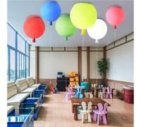 Globo creativo Luz de techo Globo de colores mate Lámpara de techo Habitación infantil Araña Decoración Luz de techo para dormitorio, pasillo de jardín de infantes, interruptor de cuerda de tracción