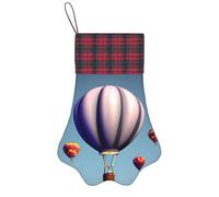 Globo de aire caliente, 1 unidad, medias de Navidad colgantes únicas de 43.2 cm para temporada de vacaciones, regalo para amigos y familiares
