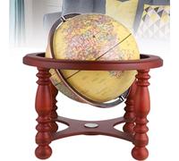 Globo de alivio 3D iluminado LED con mapa bilingüe, decoración retro de lámpara de mesa para oficina en casa