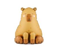Globo de aluminio Capybara 63 x 80 cm, globo para cumpleaños infantiles, fiesta con animales, globo de aluminio como decoración para fiestas temáticas, globos para fiestas temáticas, globos para