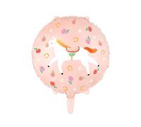 Globo de aluminio con diseño de caballo, 35 cm, globo para helio o aire, globo para cumpleaños infantiles, niñas, cumpleaños, globos de animales, decoración de cumpleaños y decoración de fiestas,