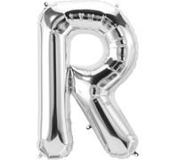 Globo de aluminio con letra R plateada, aprox. 80 cm, diseño de letras, decoración para fiestas, bodas, cumpleaños, Año Nuevo, regalo, bebé, publicidad, escaparate, caja de fotos, nombre, palabra