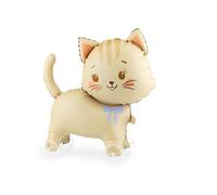 Globo de aluminio "Gato sobre ruedas", 61 x 65 cm (para llenar con aire)