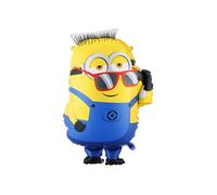 Globo de aluminio Minions Ron, 53 x 79 cm, globo XXL para helio o aire, para fiestas, cumpleaños infantiles, globos de minion como decoración de cumpleaños