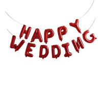 Globo de aluminio para decoración de boda con texto en inglés "Godfather Happy Wedding", globos de aluminio de 16 pulgadas para