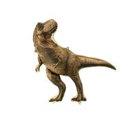 Globo de aluminio T-Rex 92 x 98 cm, marrón, globo XXL para helio o aire, para fiestas, cumpleaños infantiles, globos de aluminio para decoración de cumpleaños