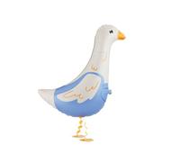 Globo de aluminio XL de ganso para caminar, decoración para fiestas de cumpleaños infantiles, granja, tamaño 47,5 x 69,5 cm