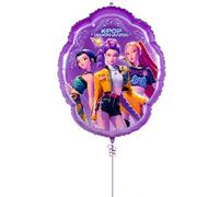 Globo de aluminio XXL de 75 cm para fiesta de cumpleaños infantiles y fiestas temáticas, apto para helio con cuerda y ayuda para inflar