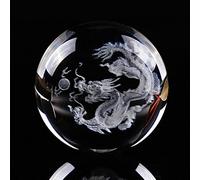 Globo de cristal grabado en 3D del sistema solar de 80 mm, esfera modelo planeta en miniatura, acento de decoración del hogar, color caqui oscuro, regalo único perfecto para los amantes de la