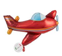 Globo de foil XXL de balloa con avión y hélice, globo de helio para niños con diseño de avión, globo de aire con motivo de avión para fiesta, decoración de fiesta de cumpleaños, regalo para fiesta de