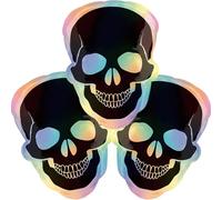 Globo de Halloween Murciélago Fantasma Esqueleto Globos de Aluminio y Helio Horror Gusto Globos Temática de Halloween Fiesta para Adultos Niños Decoración de Casa Embrujada (Coloreado 3PCS)