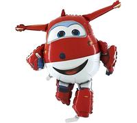 Globo de Jett, de «Super Wings», para inflar con helio, de 90 cm aproximadamente, para fiestas y cumpleaños