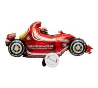 Globo de látex XXL de balloa en forma de coche de carreras, globo de helio de carreras de autos, globo de aire en forma de auto de Fórmula 1 para fiestas, decoración de fiesta de cumpleaños, regalo