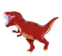 Globo de Mylar en Forma de T-Rex. Rojo, 40 "/ 100 cm