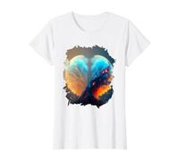 Globo de Nieve del Espacio Exterior el símbolo del Infinito Camiseta gráfica económica, Mujer, Blanco, XS