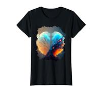 Globo de Nieve del Espacio Exterior el símbolo del Infinito Camiseta gráfica económica, Mujer, Negro, XS